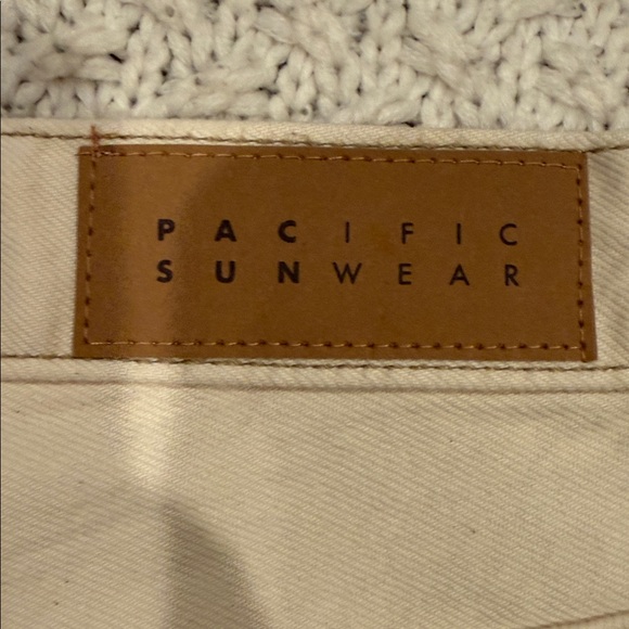 PacSun Womens 26 High Rise Boot Cut Beige Denim Pants - Picture 10 of 10